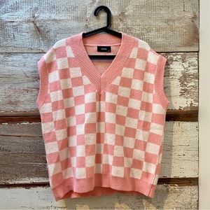 Cider // checkered sweater vest